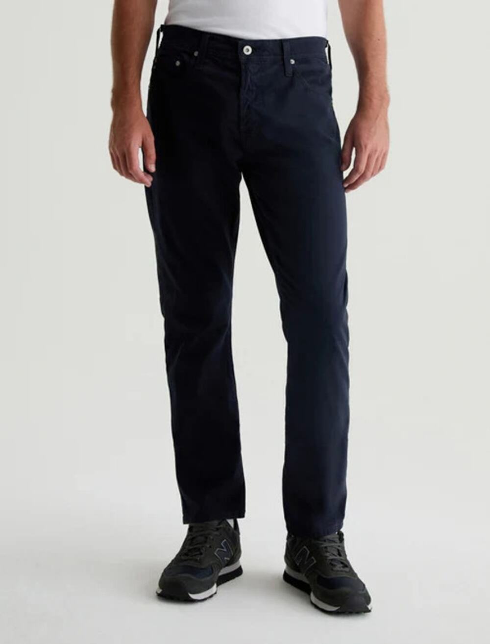 AG Everett Sueded Jeans, Slim Straight, Fabric Made In Italy, Sz 33x32, MSRP$210